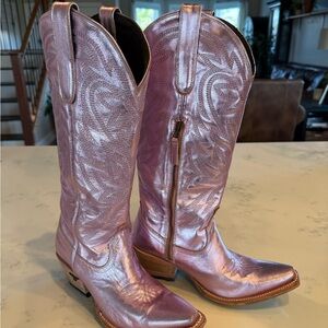 Pink Western-Style Women's Boots
